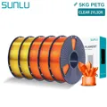 PETG Filament 1,75mm 5kg Ordentlich gewickelt Hohe Zähigkeit – Farbe 3KG CLOR 2KG CLYL