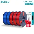 PETG Filament 1,75mm 5kg Ordentlich gewickelt Hohe Zähigkeit – Farbe 3KG CLRD 2KG CLBL