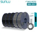 PETG Filament 1,75mm 5kg Ordentlich gewickelt Hohe Zähigkeit – Farbe 3KG BK 2KG GY
