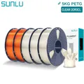 PETG Filament 1,75mm 5kg Ordentlich gewickelt Hohe Zähigkeit – Farbe 3KG CL 2KG CLOR