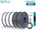 PETG Filament 1,75mm 5kg Ordentlich gewickelt Hohe Zähigkeit – Farbe 3KG WT 2KG GY