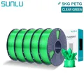 PETG Filament 1,75mm 5kg Ordentlich gewickelt Hohe Zähigkeit – Farbe 5KG Clear Green