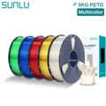 PETG Filament 1,75mm 5kg Ordentlich gewickelt Hohe Zähigkeit – Farbe 5KG CL Mix Colors 3