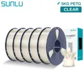PETG Filament 1,75mm 5kg Ordentlich gewickelt Hohe Zähigkeit – Farbe 5KG Clear