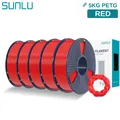 PETG Filament 1,75mm 5kg Ordentlich gewickelt Hohe Zähigkeit – Farbe 5KG Red