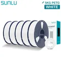 PETG Filament 1,75mm 5kg Ordentlich gewickelt Hohe Zähigkeit – Farbe 5KG White