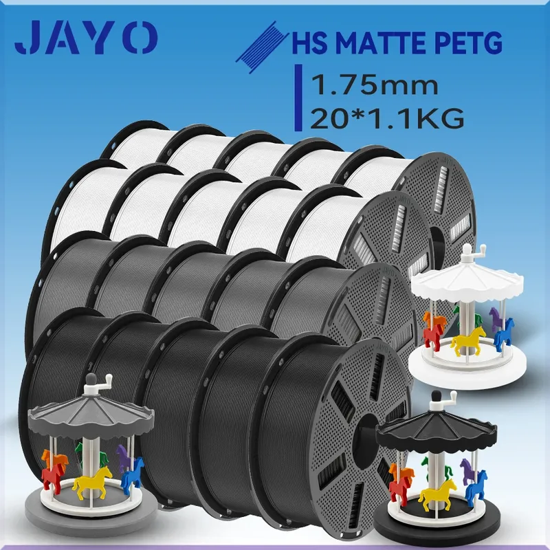 PETG Filament 1,75mm Hochgeschwindigkeits-Matt-PETG 20 Rollen