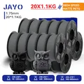 PETG Filament 1,75mm Hochgeschwindigkeits-Matt-PETG 20 Rollen – Farbe HS PETG-10BK10GY