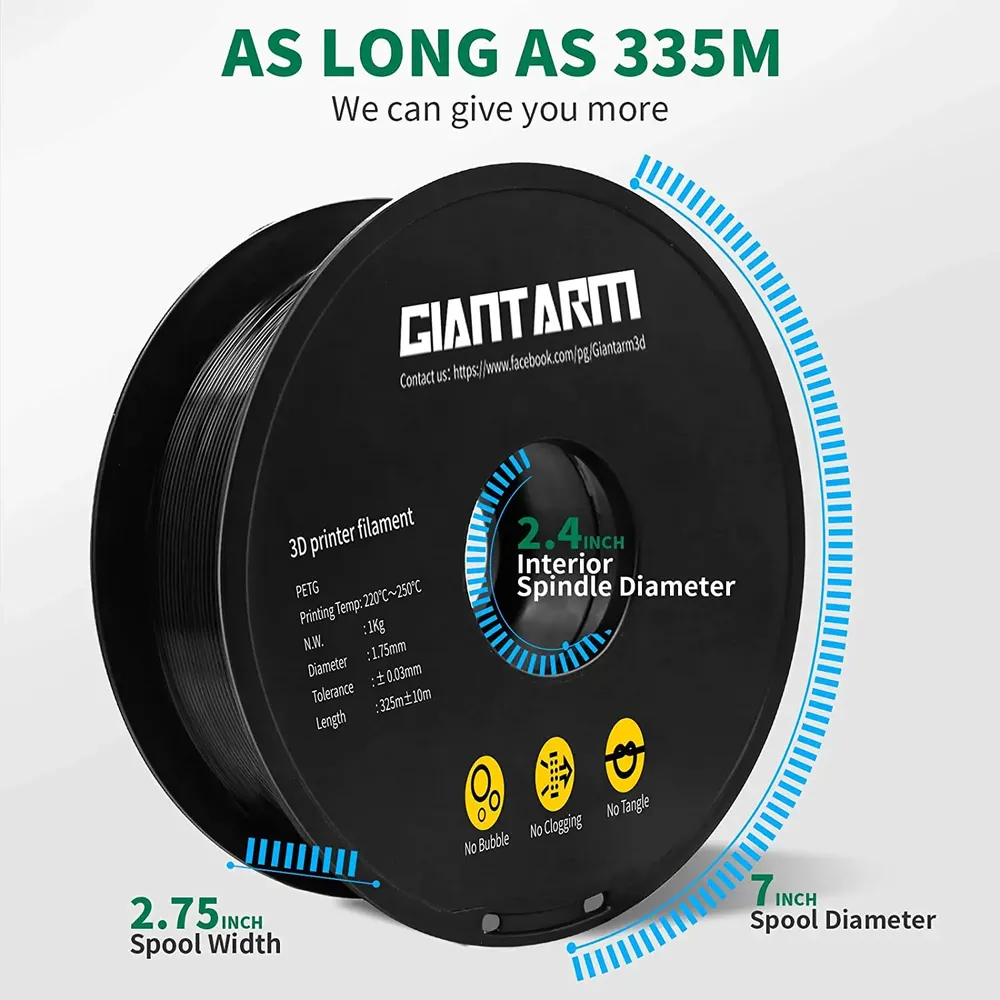 PETG Filament 1 kg 1,75 mm zäh glänzend
