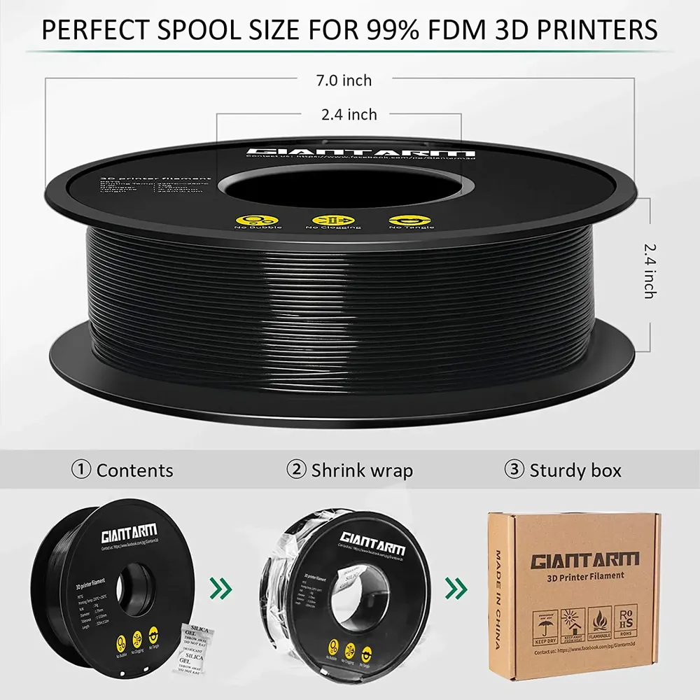 PETG Filament 1 kg 1,75 mm zäh glänzend