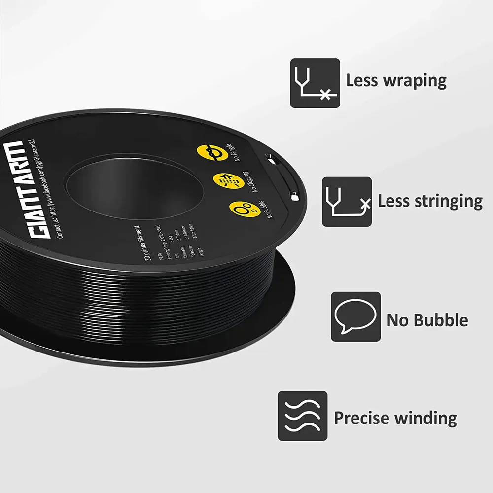 PETG Filament 1 kg 1,75 mm zäh glänzend
