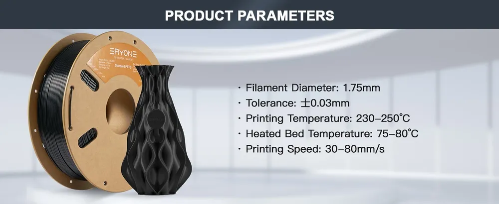 PETG Filament 10 kg hohe Festigkeit geringe Verformung