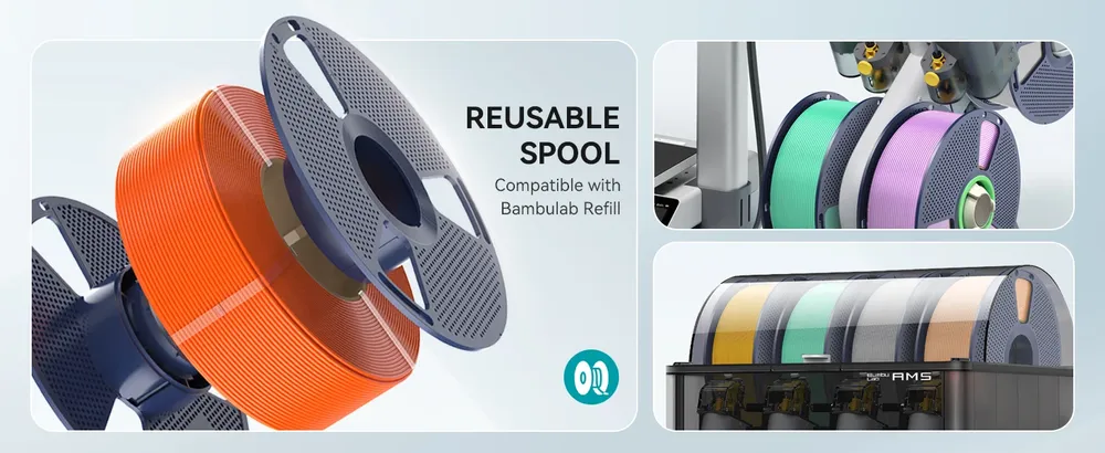 PETG Filament 10 kg Nachfüllpackung 10 Rollen