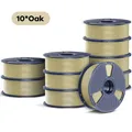 PETG Filament 10 kg Nachfüllpackung 10 Rollen – Farbe PETG 10 roll Oak