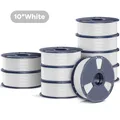 PETG Filament 10 kg Nachfüllpackung 10 Rollen – Farbe PETG 10 roll White