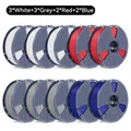 PETG Filament 10 kg Nachfüllpackung 10 Rollen – Farbe PETG 3W3G2R2Bu