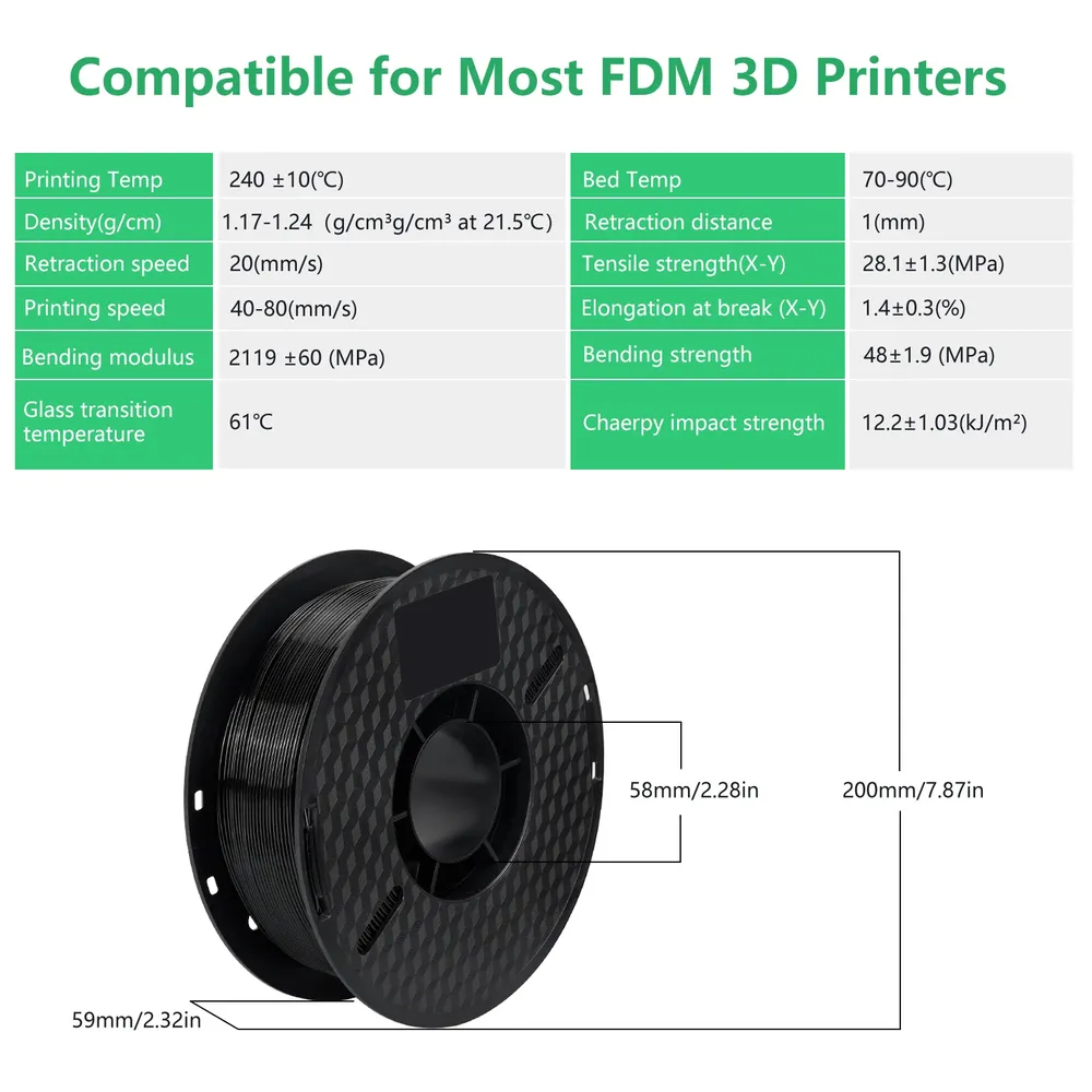 PETG Filament 10 kg verstopfungsfrei ungiftig