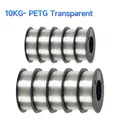 PETG Filament 10 kg verstopfungsfrei ungiftig – Farbe Transparent