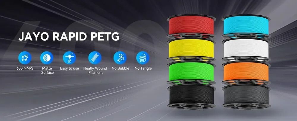 PETG Filament 4,4 kg Hochgeschwindigkeits-Matt 30-600 mm/s