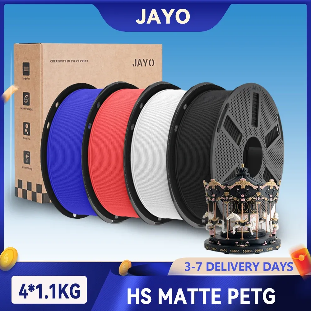 PETG Filament 4,4 kg Hochgeschwindigkeits-Matt 30-600 mm/s