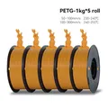 PETG Filament 5 kg hohe Zähigkeit ordentlich gewickelt – Farbe 5kg Orange PETG