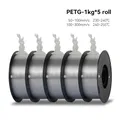 PETG Filament 5 kg hohe Zähigkeit ordentlich gewickelt – Farbe 5kg Trans PETG
