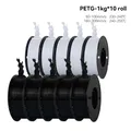 PETG Filament 5 kg hohe Zähigkeit ordentlich gewickelt – Farbe 5kg WH 5kg BK