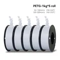 PETG Filament 5 kg hohe Zähigkeit ordentlich gewickelt – Farbe 5kg White PETG
