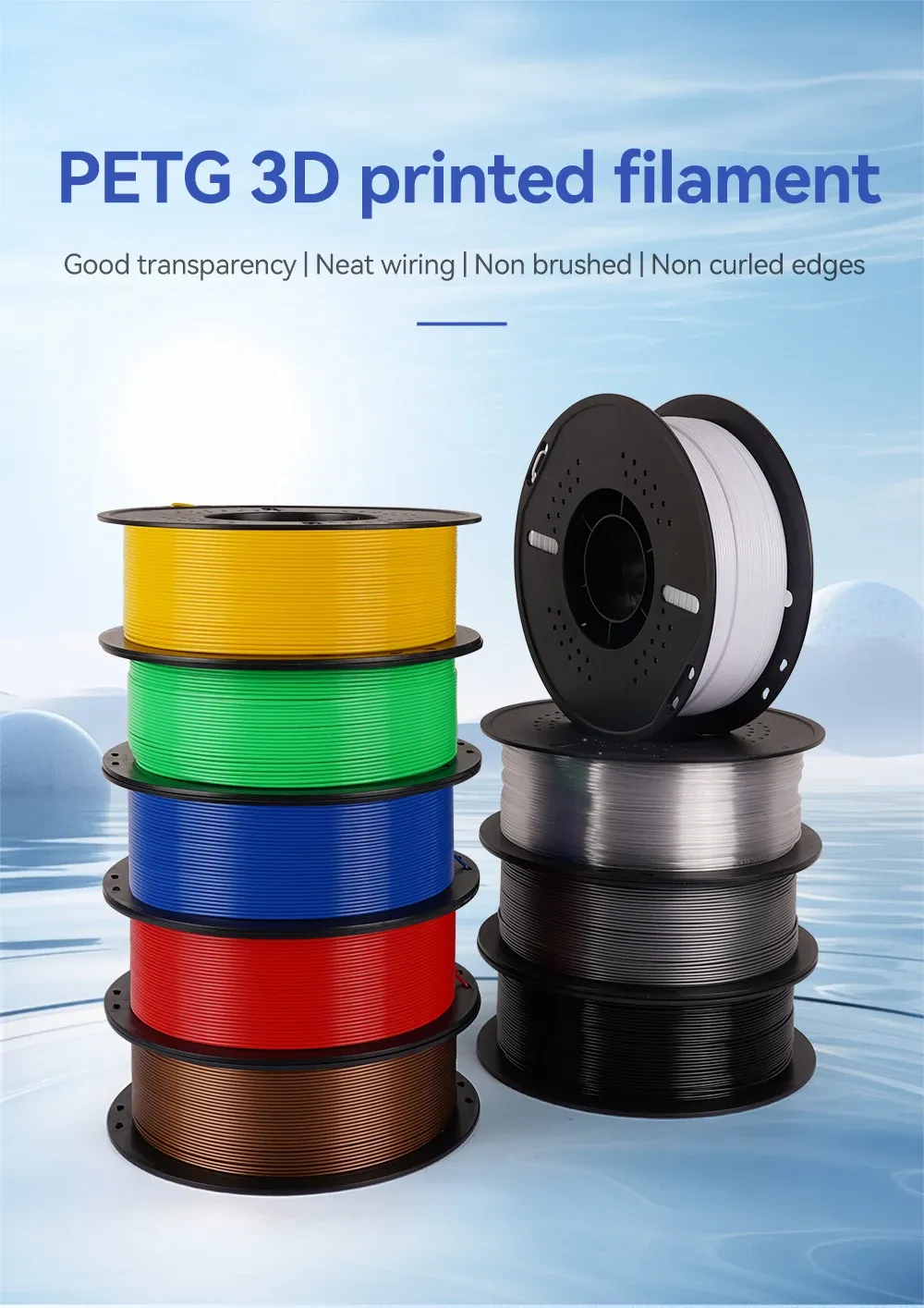 PETG Filament 5 kg hohe Zähigkeit ordentlich gewickelt