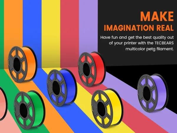 PETG Filament 5 kg Mehrfarben-Set für 3D-Drucker
