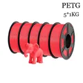 PETG Filament 5 kg Mehrfarben-Set für 3D-Drucker – Farbe PETG 5CR