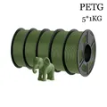 PETG Filament 5 kg Mehrfarben-Set für 3D-Drucker – Farbe PETG 5OG