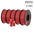 PETG Filament 5 kg Mehrfarben-Set für 3D-Drucker – Farbe PETG 5RD