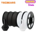 PETG Filament 5 kg Mehrfarbig 100% blasenfrei sauber – Farbe HSMPETG 3BK 2GY