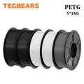 PETG Filament 5 kg Mehrfarbig 100% blasenfrei sauber – Farbe PETG 2BK 2WT GY