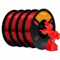 PETG Lite Filament 1,75 mm leichtgewichtig hohe Zähigkeit 1 kg – Farbe Tran Red
