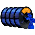 PETG Lite Filament 1,75 mm leichtgewichtig hohe Zähigkeit 1 kg – Farbe Tran Blue