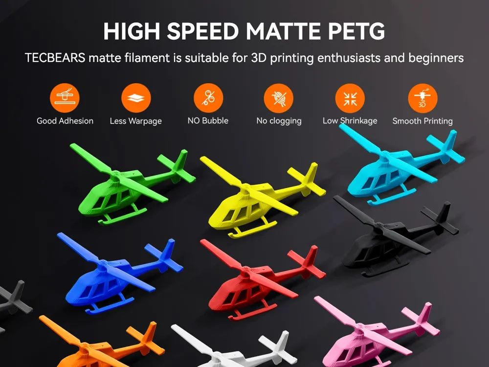 PETG Mattfilament Hochgeschwindigkeit 5 kg 1,75 mm