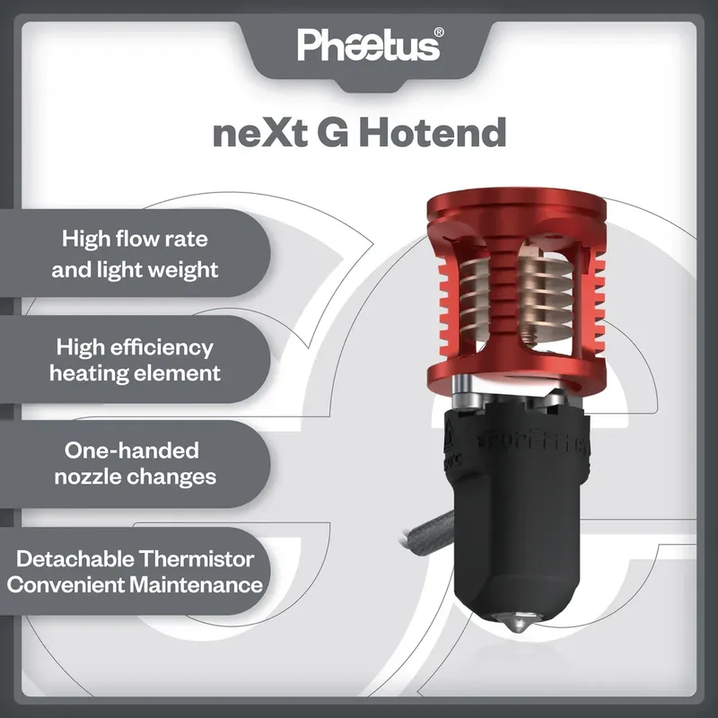 Phaetus Next G Hotend mit V6-Düsen für Voron Prusa
