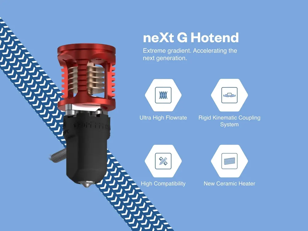 Phaetus Next G Hotend mit V6-Düsen für Voron Prusa