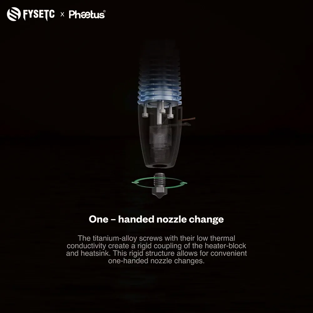 Phaetus Rapido 2F Hotend Heizelement für schnellen 3D Druck