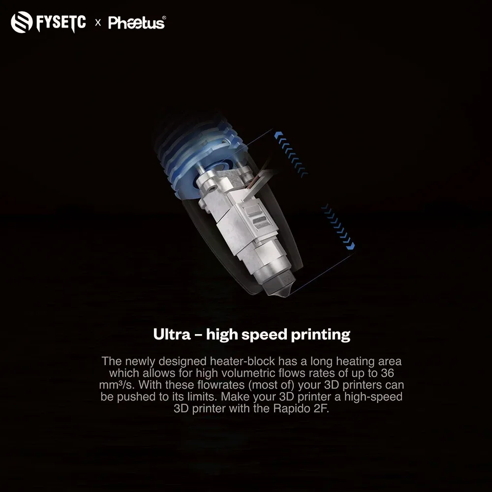 Phaetus Rapido 2F Hotend Heizelement für schnellen 3D Druck