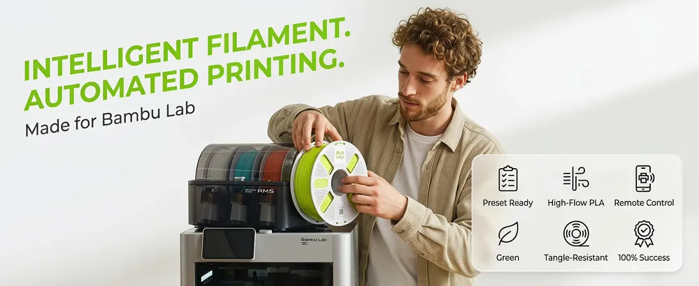 PLA Basic Filament 10kg Schnellwechsel-System Bambu AMS