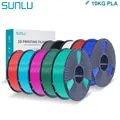 PLA Filament 1,75 mm 10 Rollen 1 kg ordentlich gewickelt – Farbe PLA 10 Multicolor 1