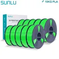 PLA Filament 1,75 mm 10 Rollen 1 kg ordentlich gewickelt – Farbe PLA 10 Green