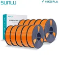 PLA Filament 1,75 mm 10 Rollen 1 kg ordentlich gewickelt – Farbe PLA 10 Orange