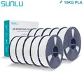 PLA Filament 1,75 mm 10 Rollen 1 kg ordentlich gewickelt – Farbe PLA 10 White