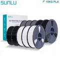PLA Filament 1,75 mm 10 Rollen 1 kg ordentlich gewickelt – Farbe PLA 4BK-3WT-3GY