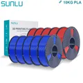 PLA Filament 1,75 mm 10 Rollen 1 kg ordentlich gewickelt – Farbe PLA 5 Red Blue