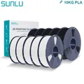 PLA Filament 1,75 mm 10 Rollen 1 kg ordentlich gewickelt – Farbe PLA 5WT-5BK